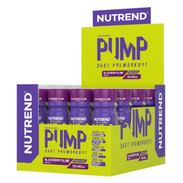 Pump Pre-Workout Shot - 20 x 60 ml.