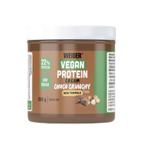 Crème protéinée vegan, Choco Crunchy - 500g (2 x 250 gr)